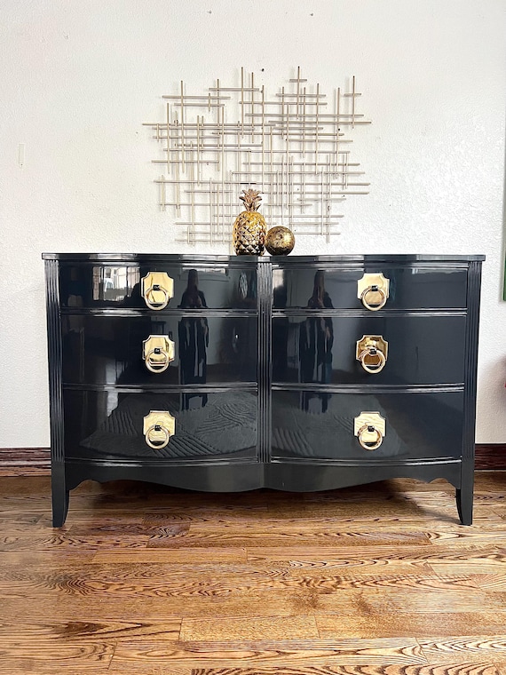 Customizable Dixie Vintage Serpentine Bow-front Dresser/credenza/buffet/entryway/console  Storage Chest - Etsy