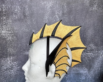 Accesorios de disfraz de sirena dorada, tipo aleta, para Halloween, cosplay, LARP y convenciones.