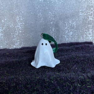 Cute clay ghost Christmas ornaments