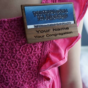 Wooden Convention Badge Card Holder image 3