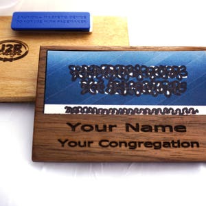 Wooden Convention Badge Card Holder image 1