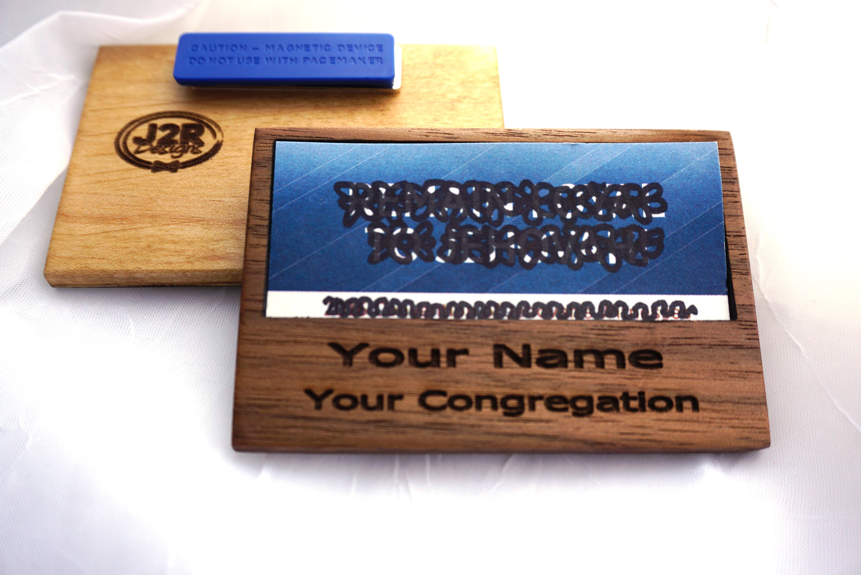 Wooden Convention Badge Card Holder Etsy UK