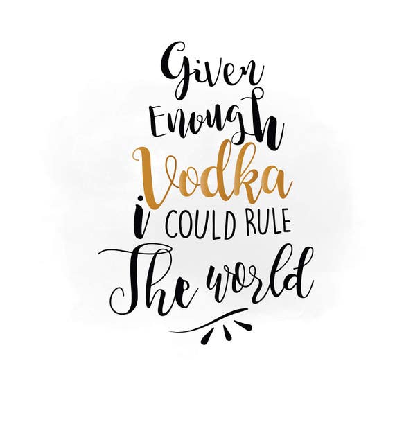 Download Drink VODKA SVG clipart kitchen Quote Art Vodka SVG ...