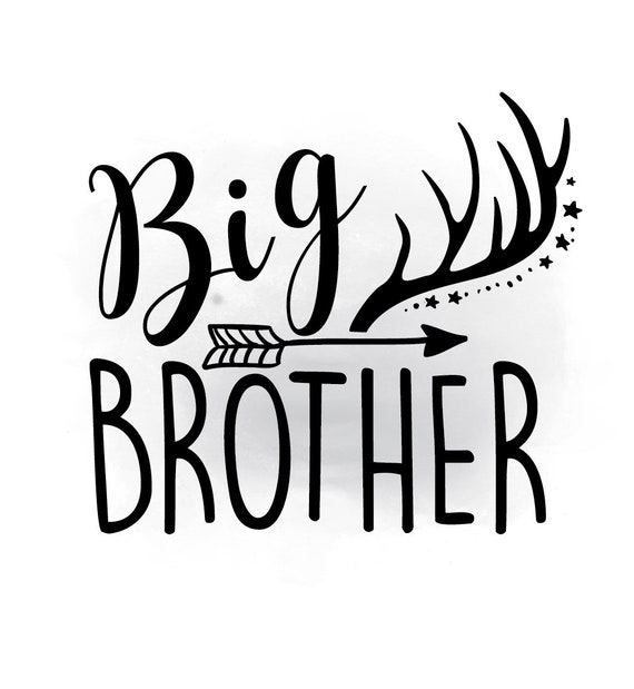Download Big Brother svg clipart big brother printable Boho Antlers ...