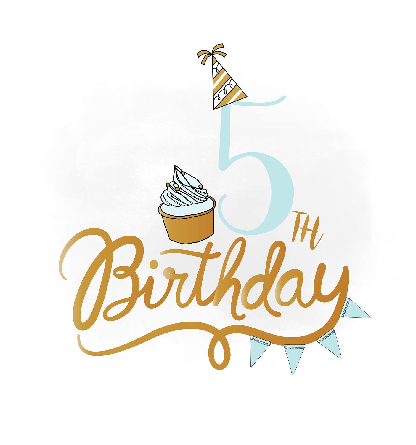 Download 5th Birthday SVG clipart baby Boy Birthday Quote Birthday | Etsy