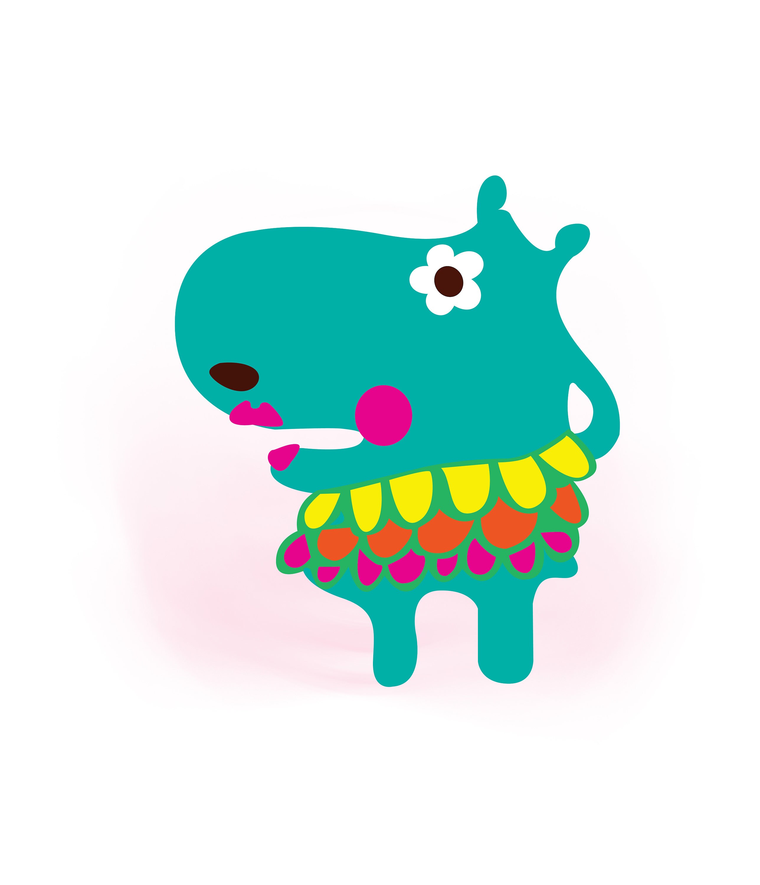 Download Dancing Hippo SVG clipart Circus Hippo SVG vector Cut File ...