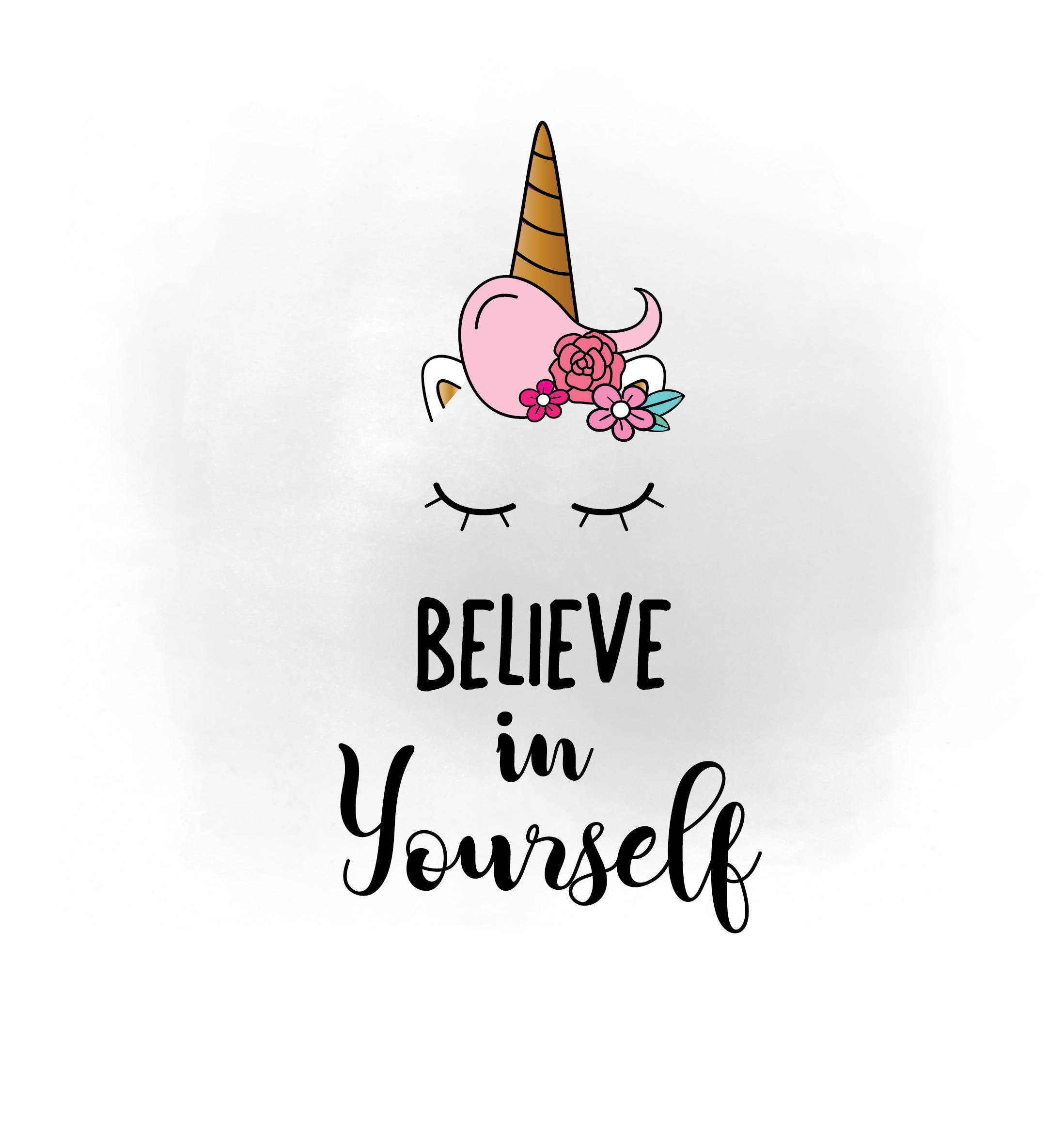 Download Believe in yourself SVG clipart unicorn head SVG fairytale ...