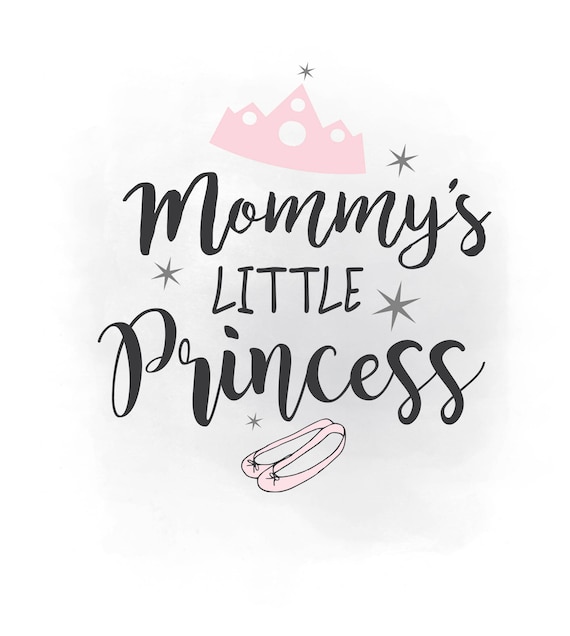 Download Mommy's little princess SVG clipart baby girl Quote | Etsy