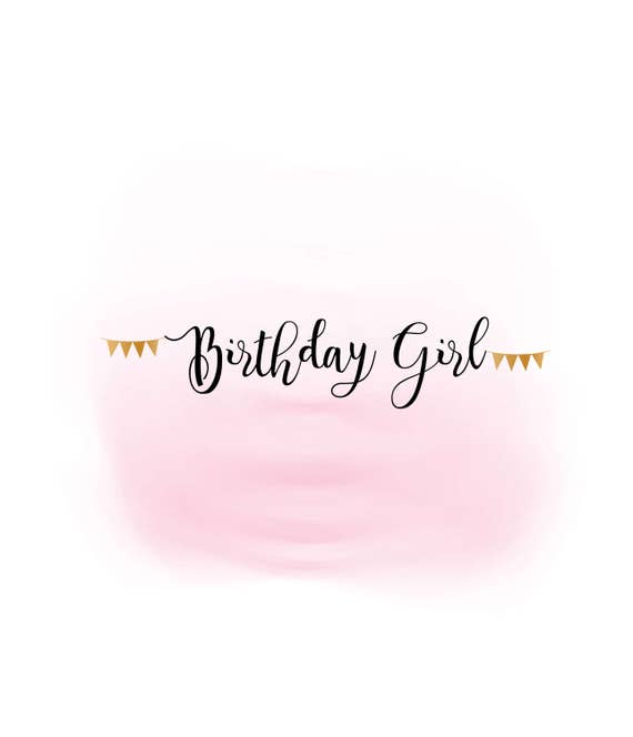 Birthday Girl SVG clipart Birthday girl Quote Word Art | Etsy