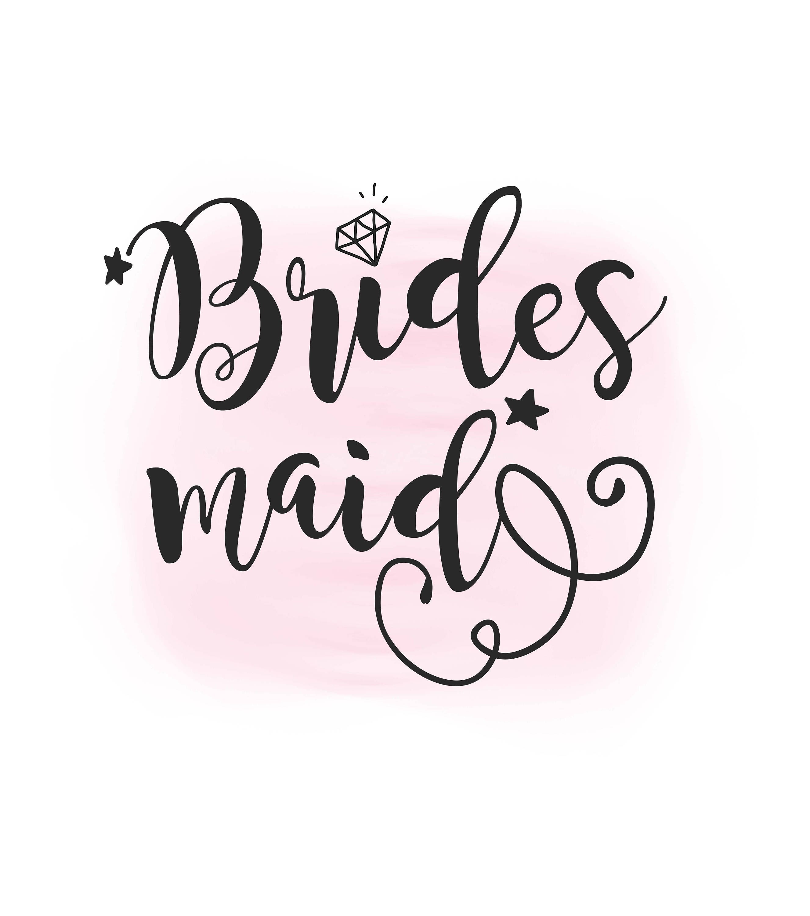 Bridesmaid SVG clipart wedding svg Bridesmaid Overlay | Etsy