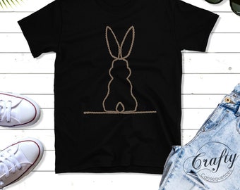 Col rond classique en jute Subtle Rope Bunny v.2 pour femmes