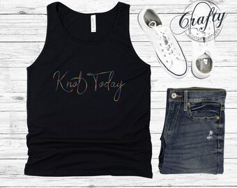 Knot Today Rainbow Premium Unisex Tank Top