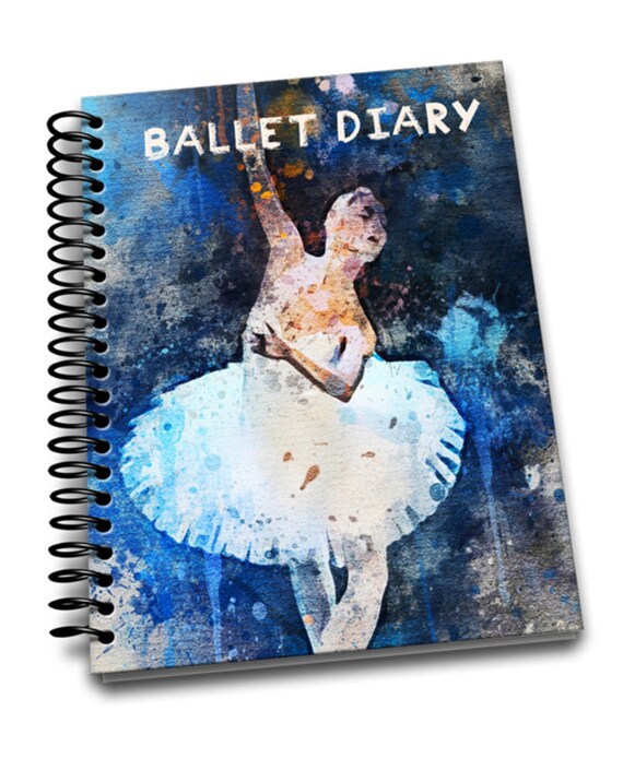 Ballet Diary 110 Lined Journal Pages Notebook Diary 8x10 Ballerina - 