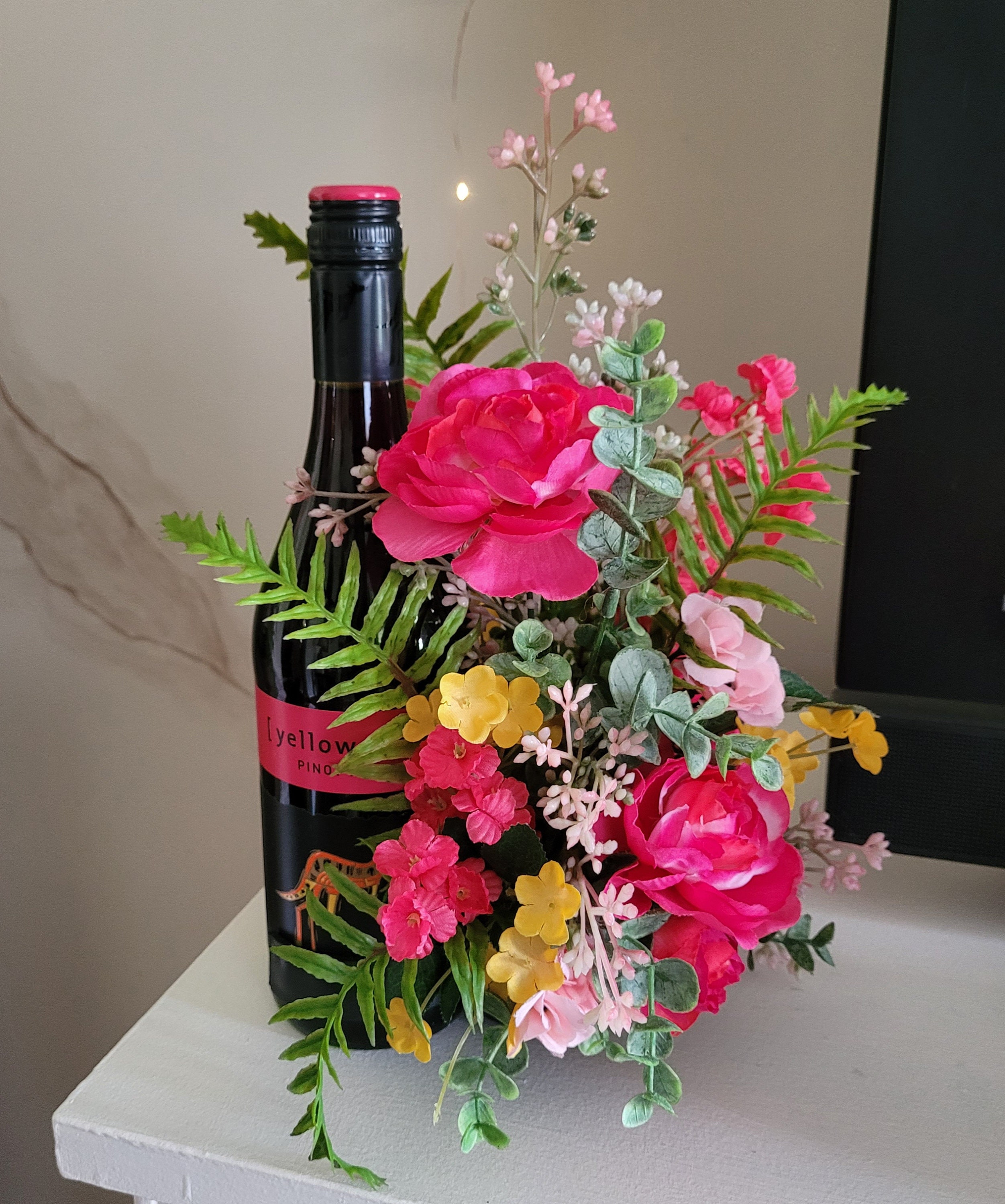 Bottle Bouquet Holder, Plastic Floral Holder, Candle or Bottle Decoration,  Floral Supplies, Flower Arranging, Home Decor, Wedding Table 