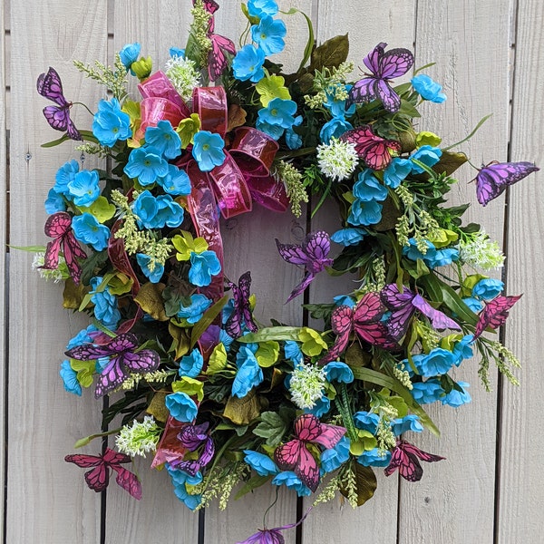 Butterfly wreath