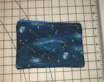 Womens Vintage Purse Howling Wolves In The Middle Of The Night Canvas Makeup Bag With Zipper For Women