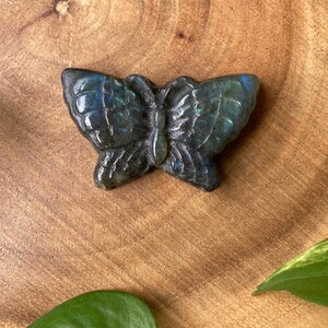Labradorite | Butterfly Carving - Crystal Butterfly - Mini Crystal