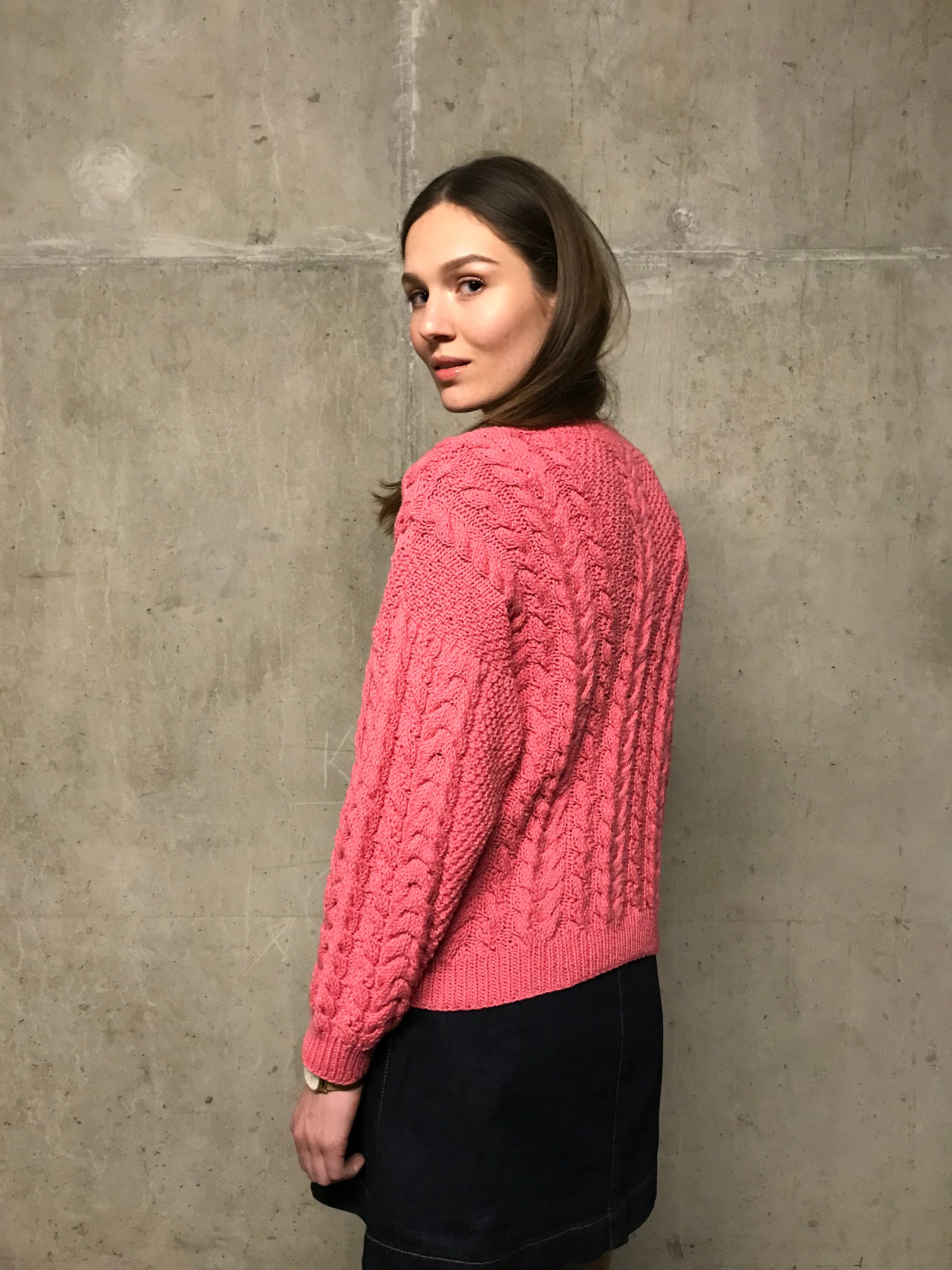 NEW Stylish Bright pink sweater Woman sweater Handmade Etsy