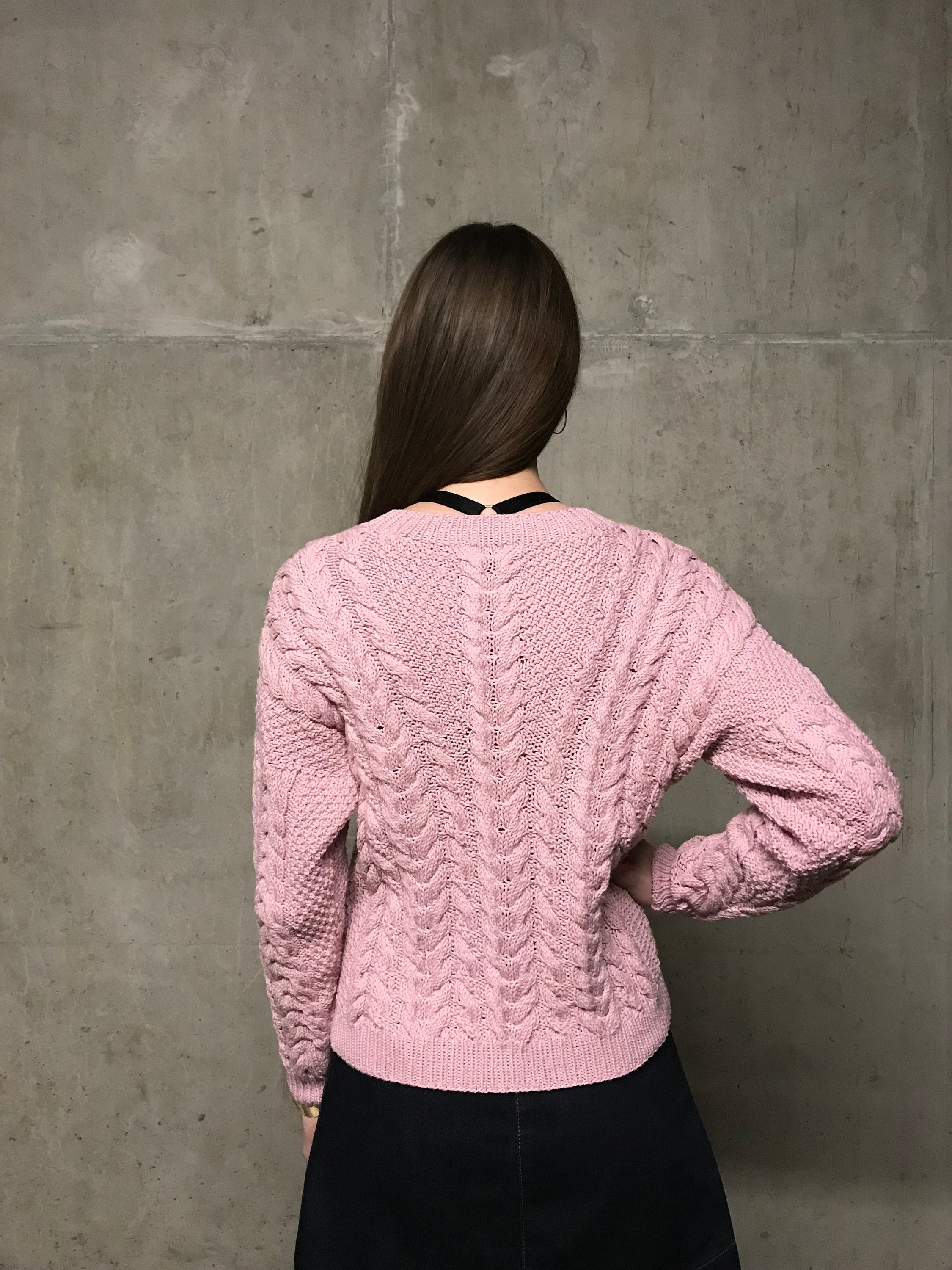 NEW Stylish Light pink sweater Woman sweater Handmade Etsy