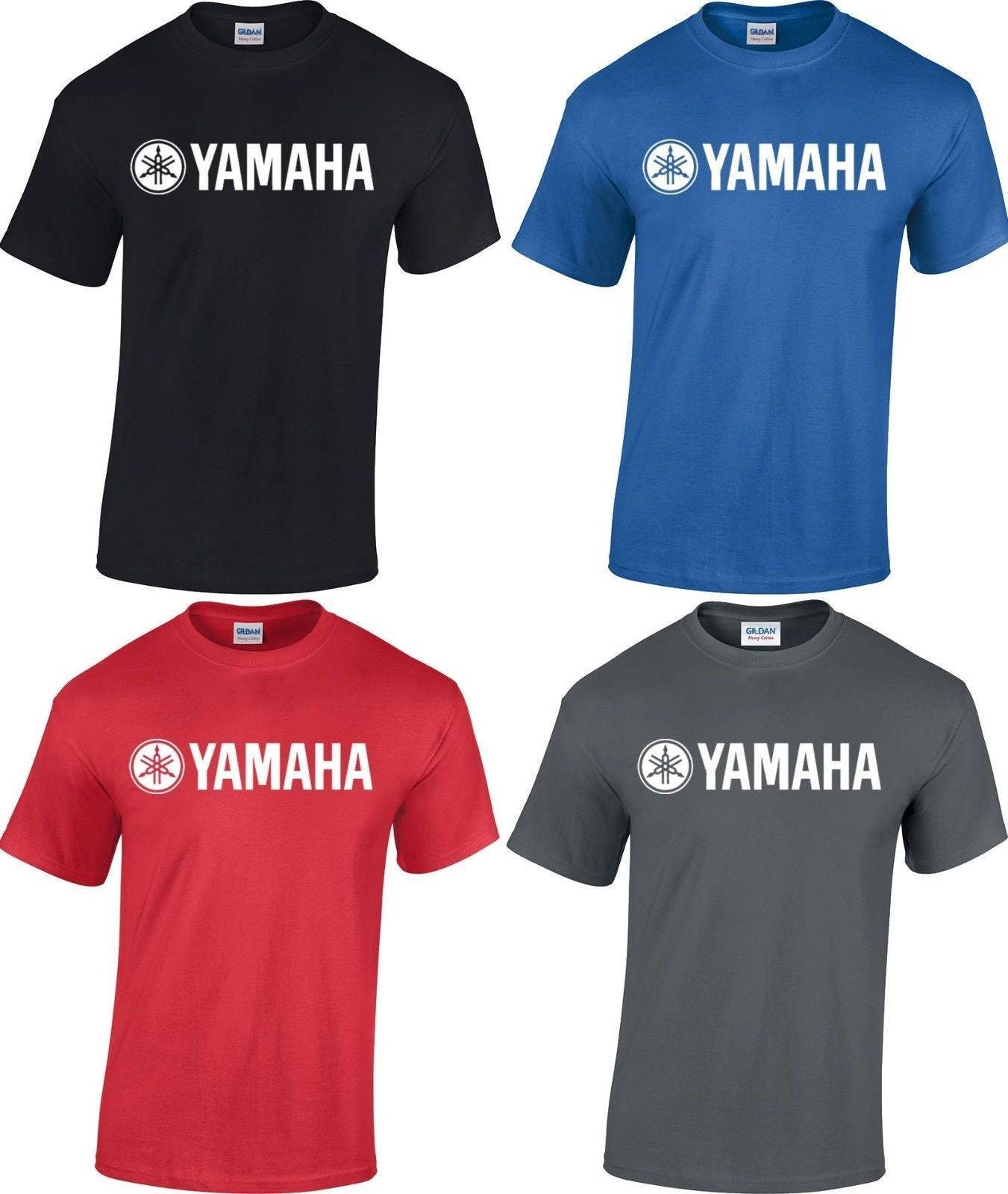 Yamaha T Shirt Yamaha YZ 80 85 125 250 450 R1 R6 FZR Yamaha Shirt Black Yamaha Motorcycle Team 