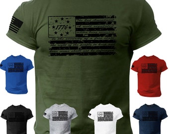 USA Flag shirt 2nd Amendment T shirt Patriotic American Rights Veteran 1776 Tee