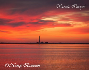 Orange Sunrise at Fire Island Lighthouse 7