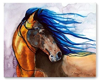 Horse Art Print from Watercolor Painting by Cheryl Casey