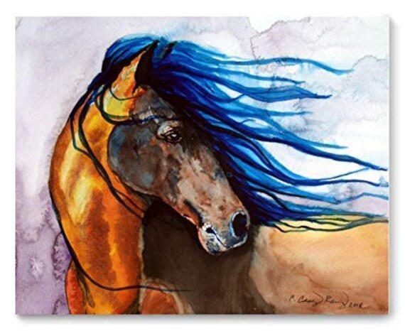 Horse Art Print from Watercolor Painting by Cheryl Casey