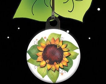 Sunflower Zipper Charm. #11