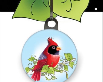 Red Cardinal Zipper Charm and More