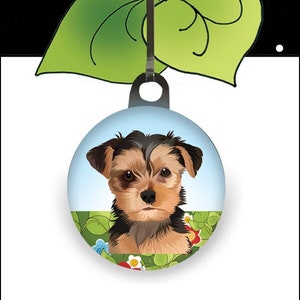 Yorkie Zipper Charm