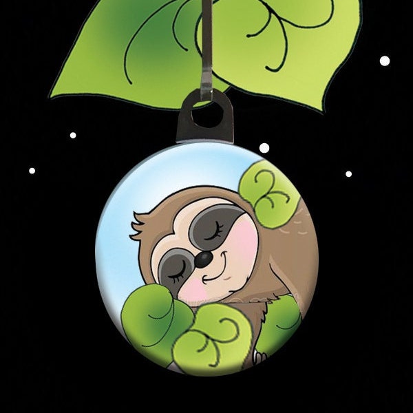 Sloth Zipper Charm. #58