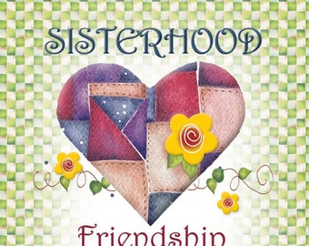 Magnet - Friendship Patchwork Heart