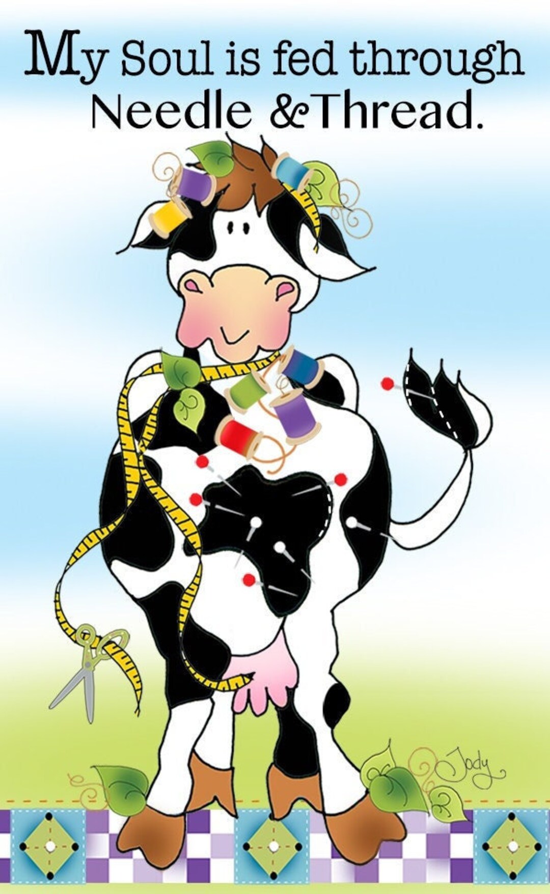 Cow Thread Magnet - Needle and Thread - Cow - Etsy