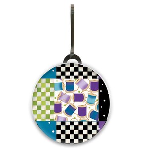 Spool Patchwork Zipper Charm Set. ZPSet2 Teal Patchwork