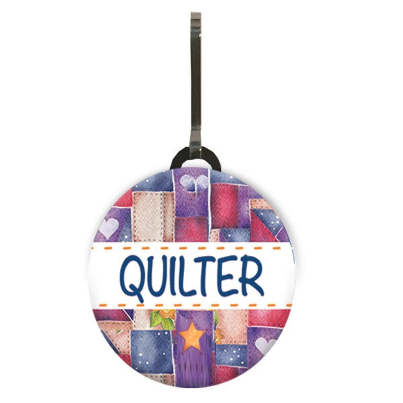 Quilter's Purple Patchwork Zipper Charm 3-Set Purple Patch Quilter