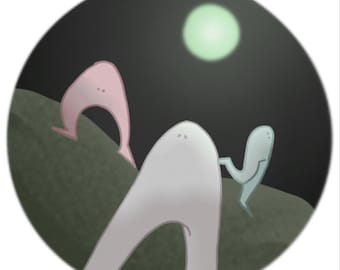 Fresno Nightcrawler Sticker - Criptid/Paranormal Series