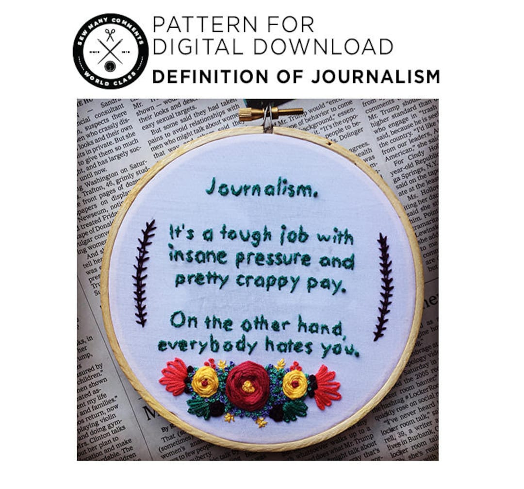 Definition of Journalism DIGITAL DOWNLOAD Etsy