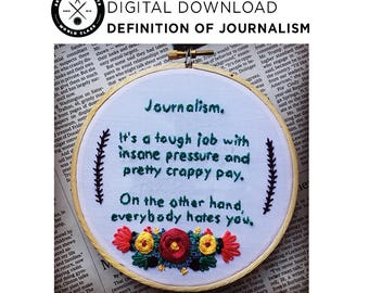 Definition of Journalism — DIGITAL DOWNLOAD