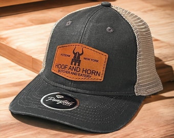 Custom Leather and Wood Patches Engraved With Your Logo Hats - Affordable  Custom Hats & Caps – Affordable Custom Hats®