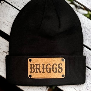 Personalized Kids Beanie, Custom Name Winter Hat, USA Made image 3