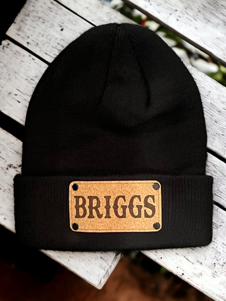 Personalized Kids Beanie, Custom Name Winter Hat, USA Made image 3