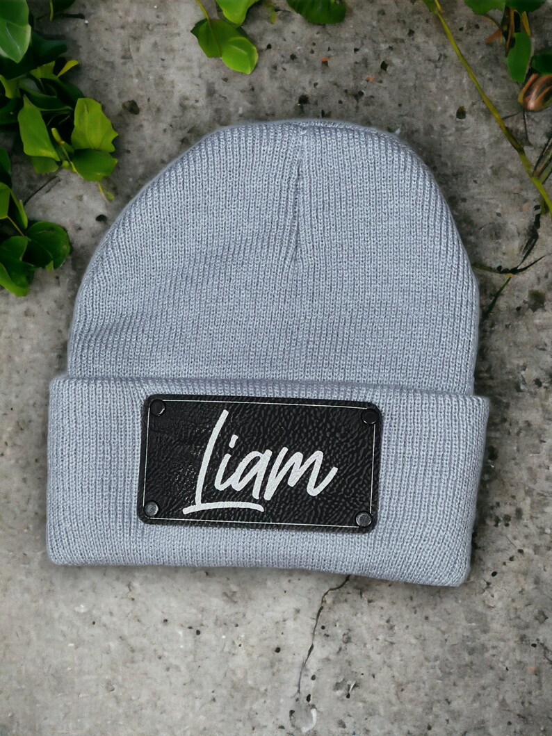 Personalized Kids Beanie, Custom Name Winter Hat, USA Made image 5
