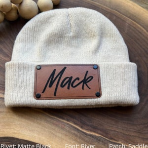 Personalized Kids Beanie, Custom Name Winter Hat, USA Made image 4