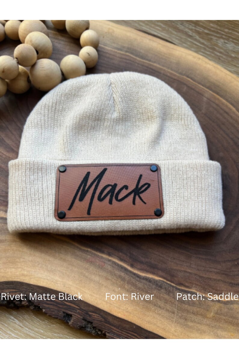 Personalized Kids Beanie, Custom Name Winter Hat, USA Made image 4