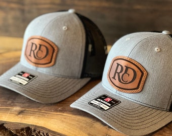Gorra con parche de cuero personalizado, logotipo personalizado, Richardson 112