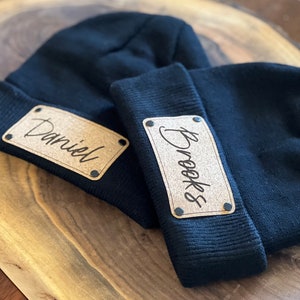 Gorro infantil personalizado, gorro de invierno con nombre personalizado, hecho en EE. UU.