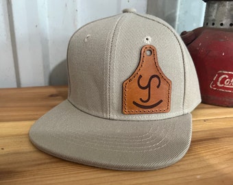 Personalized Leather Patch Kids Trucker Hat, Custom Logo Cap