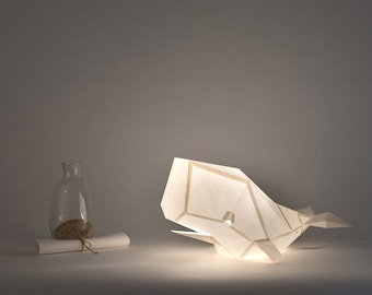 Cachalot - DIY Paperlamp ( pre-cut papercraft kit )