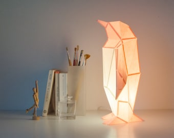 Small Penguin - DIY Paperlamp ( pre-cut papercraft kit )